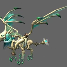 Personnage de dragon de cristal modèle 3D