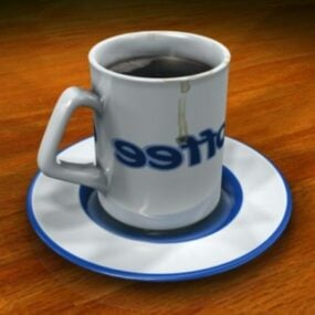 Modello 3d della tazza di caffè