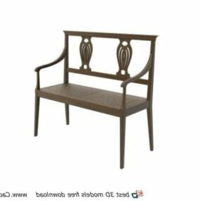Furniture Patio Bench 3d model
