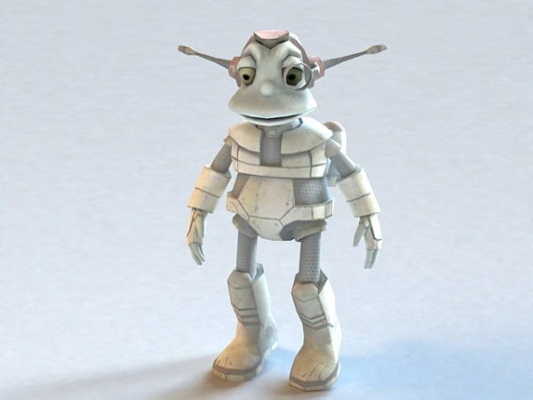 Cute Alien Animated & Rigged