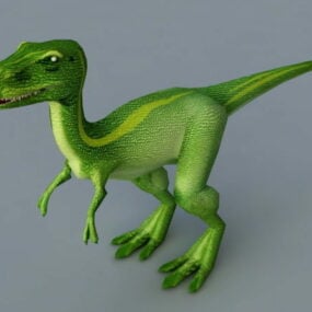 דגם תלת מימד חמוד בייבי T-rex