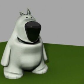 Black Bear Anime Animal 3D model