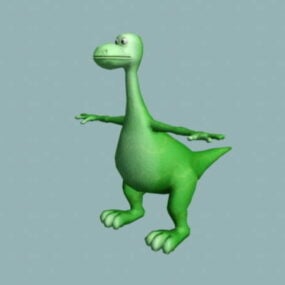 Cute Brontosaurus Rig 3d model