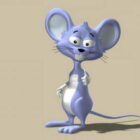 Ratón lindo de dibujos animados