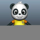 Dessin animé mignon Panda Rig