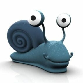 Cute Cartoon Snail 3d model