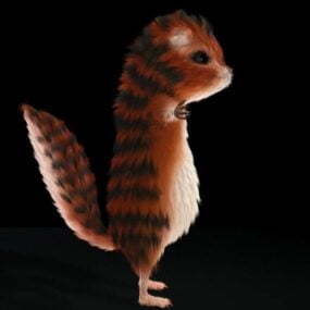 Cute Squirrel 3d model