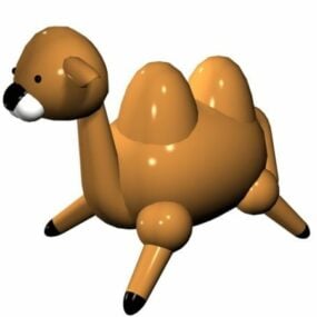 Cute Camel Cartoon Toy 3d model
