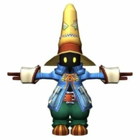 Cartoon Gremlin Wizard Character 3d model