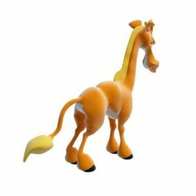 Cute Cartoon Horse Animal 3d model