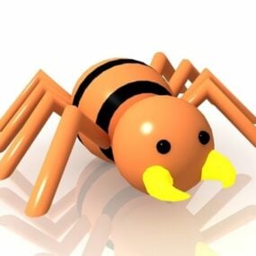 Modello 3d del giocattolo ragno simpatico cartone animato