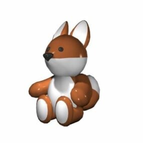 Cute Cartoon Squirrel Toy 3d model