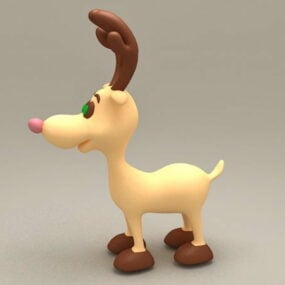 3д модель детской игрушки из мультфильма "Милый олень"