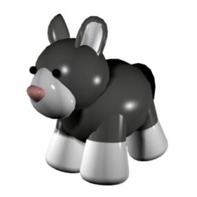 Brinquedo bonito dos desenhos animados de burro Modelo 3D