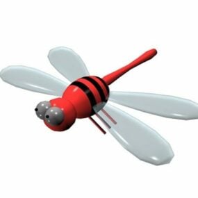 Søt Dragonfly Toy 3d-modell