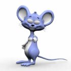 Personaje de dibujos animados lindo del ratón