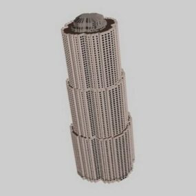 Cylinder Building 3d model
