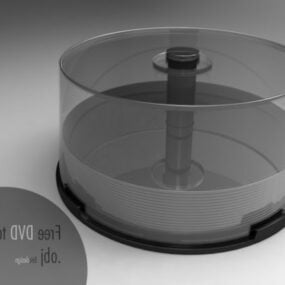 DVD Oynatıcı Gadget'ı Krom Rengi 3D modeli