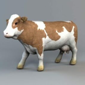 Modelo 3d de gado leiteiro