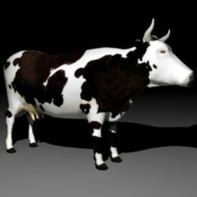 Vache laitière modèle 3D