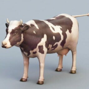 動物の乳牛3Dモデル