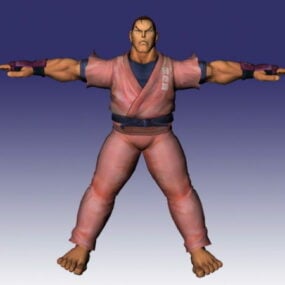 Dan In Street Fighter Alpha 3d-malli