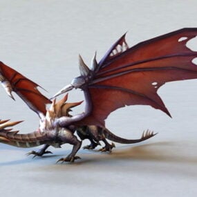 Темний дракон 3d модель