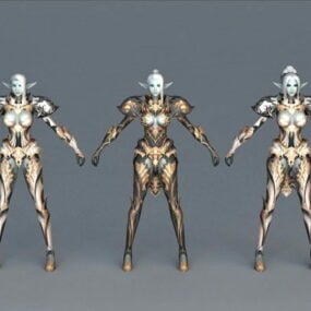 Dark Elf Armor Set דגם תלת מימד