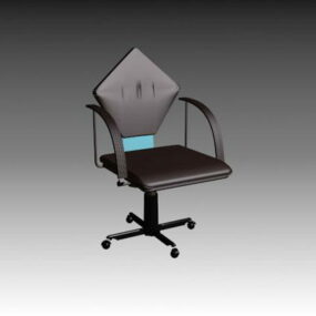 Dark Brown Swivel Chair 3d model