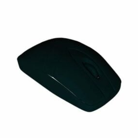 Dark Green Wireless Mouse 3d model