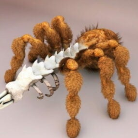 Model 3D martwej matki pająka