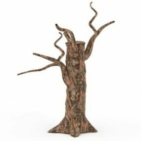 죽은 나무 그루터기 3d 모델