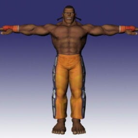 די ג'יי בדגם תלת מימד של Super Street Fighter