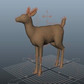 Animowany zestaw do łosia z zestawem 3D