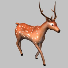 Deer Running 3d model