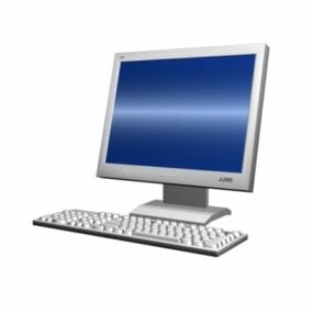 Dell Lcd Monitor With Keyboard 3d model