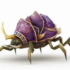 Model 3d Makhluk Demon Beetle