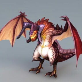 Evil Dragon Head 3d-modell