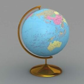 Model 3D kuli ziemskiej na biurko