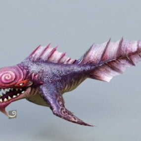 Devil Fish Monster 3d-modell