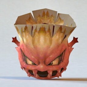 Duivel Monster hoofd 3D-model