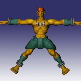 3д модель Дхалсима в Street Fighter