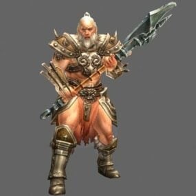 Model 3d Lelaki Barbarian Diablo III