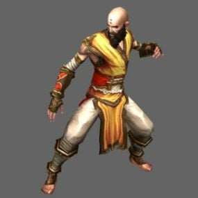 3д модель персонажа-монаха Diablo III мужского пола