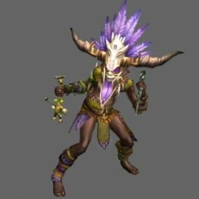 Diablo Iii Character Witch Doctor αρσενικό τρισδιάστατο μοντέλο