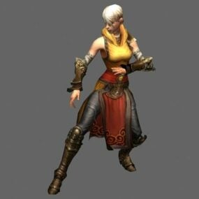 Diablo Iii 캐릭터 스님 여성 3d 모델