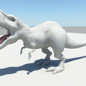 Model 3d Rig Animasi Dinosaurus