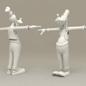 شخصيات ديزني جوفي نموذج ثلاثي الأبعاد