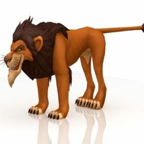 Model 3D Blizny Króla Lwa Disneya