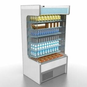 3д модель витрины холодильника